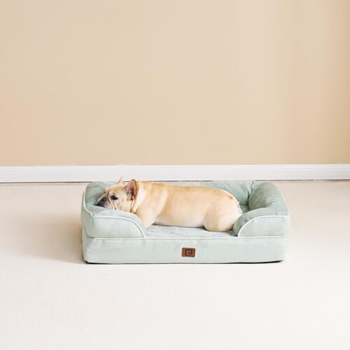 EHEYCIGA Orthopedic Dog Beds for Extra Large Dogs, Waterproof Memory Foam XL Pet Bed with Sides, Non-Slip and Egg-Crate Foam Big Dog Couch Bed with Washable Removable Cover, Grey - Image 112
