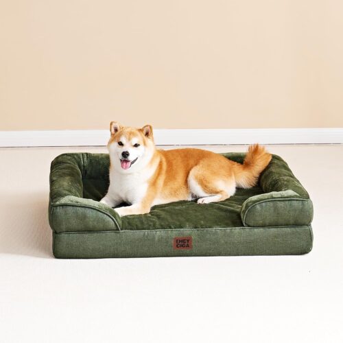 EHEYCIGA Orthopedic Dog Beds for Extra Large Dogs, Waterproof Memory Foam XL Pet Bed with Sides, Non-Slip and Egg-Crate Foam Big Dog Couch Bed with Washable Removable Cover, Grey - Image 129