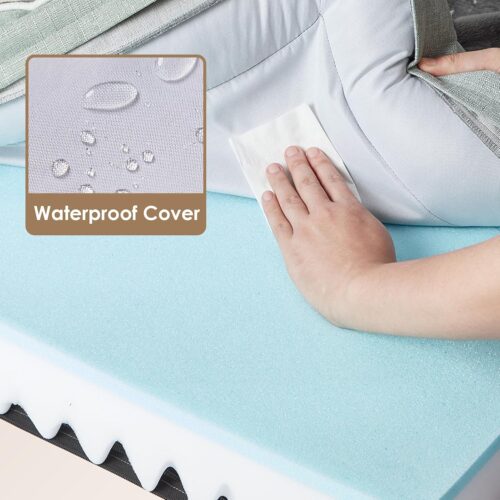 EHEYCIGA Orthopedic Dog Beds for Extra Large Dogs, Waterproof Memory Foam XL Pet Bed with Sides, Non-Slip and Egg-Crate Foam Big Dog Couch Bed with Washable Removable Cover, Grey - Image 162