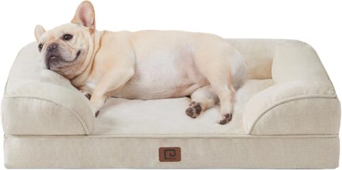 EHEYCIGA Orthopedic Dog Beds for Extra Large Dogs, Waterproof Memory Foam XL Pet Bed with Sides, Non-Slip and Egg-Crate Foam Big Dog Couch Bed with Washable Removable Cover, Grey - Image 184