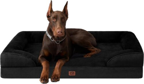 EHEYCIGA Orthopedic Dog Beds for Extra Large Dogs, Waterproof Memory Foam XL Pet Bed with Sides, Non-Slip and Egg-Crate Foam Big Dog Couch Bed with Washable Removable Cover, Grey - Image 196