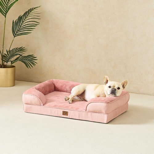 EHEYCIGA Orthopedic Dog Beds for Extra Large Dogs, Waterproof Memory Foam XL Pet Bed with Sides, Non-Slip and Egg-Crate Foam Big Dog Couch Bed with Washable Removable Cover, Grey - Image 232