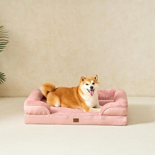 EHEYCIGA Orthopedic Dog Beds for Extra Large Dogs, Waterproof Memory Foam XL Pet Bed with Sides, Non-Slip and Egg-Crate Foam Big Dog Couch Bed with Washable Removable Cover, Grey - Image 233