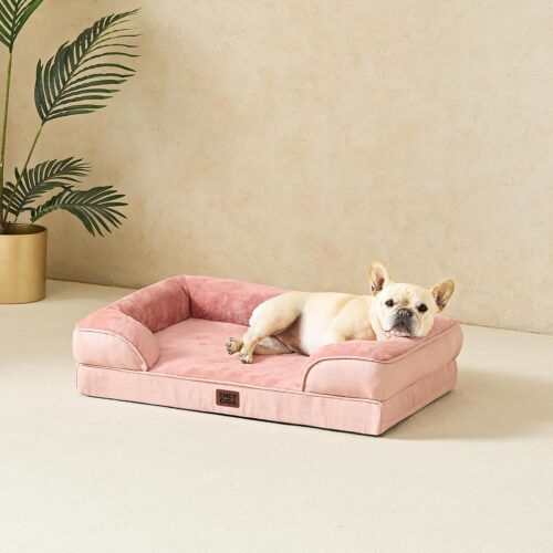EHEYCIGA Orthopedic Dog Beds for Extra Large Dogs, Waterproof Memory Foam XL Pet Bed with Sides, Non-Slip and Egg-Crate Foam Big Dog Couch Bed with Washable Removable Cover, Grey - Image 247
