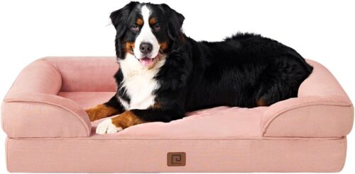 EHEYCIGA Orthopedic Dog Beds for Extra Large Dogs, Waterproof Memory Foam XL Pet Bed with Sides, Non-Slip and Egg-Crate Foam Big Dog Couch Bed with Washable Removable Cover, Grey - Image 248