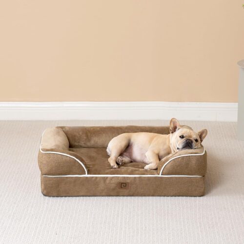 EHEYCIGA Orthopedic Dog Beds for Extra Large Dogs, Waterproof Memory Foam XL Pet Bed with Sides, Non-Slip and Egg-Crate Foam Big Dog Couch Bed with Washable Removable Cover, Grey - Image 254