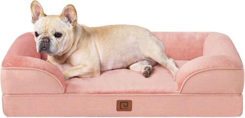 EHEYCIGA Orthopedic Dog Beds for Extra Large Dogs, Waterproof Memory Foam XL Pet Bed with Sides, Non-Slip and Egg-Crate Foam Big Dog Couch Bed with Washable Removable Cover, Grey - Image 255