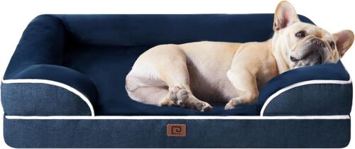 EHEYCIGA Orthopedic Dog Beds for Extra Large Dogs, Waterproof Memory Foam XL Pet Bed with Sides, Non-Slip and Egg-Crate Foam Big Dog Couch Bed with Washable Removable Cover, Grey - Image 276