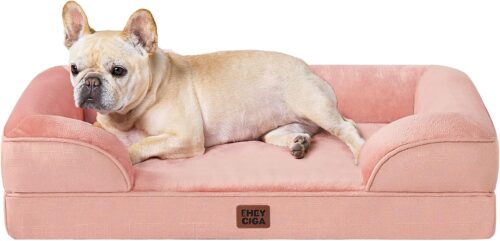 EHEYCIGA Orthopedic Dog Beds for Extra Large Dogs, Waterproof Memory Foam XL Pet Bed with Sides, Non-Slip and Egg-Crate Foam Big Dog Couch Bed with Washable Removable Cover, Grey - Image 285