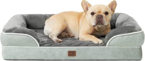 EHEYCIGA Orthopedic Dog Beds for Extra Large Dogs, Waterproof Memory Foam XL Pet Bed with Sides, Non-Slip and Egg-Crate Foam Big Dog Couch Bed with Washable Removable Cover, Grey - Image 290