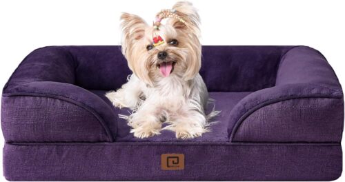 EHEYCIGA Orthopedic Dog Beds for Extra Large Dogs, Waterproof Memory Foam XL Pet Bed with Sides, Non-Slip and Egg-Crate Foam Big Dog Couch Bed with Washable Removable Cover, Grey - Image 298