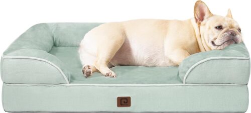 EHEYCIGA Orthopedic Dog Beds for Extra Large Dogs, Waterproof Memory Foam XL Pet Bed with Sides, Non-Slip and Egg-Crate Foam Big Dog Couch Bed with Washable Removable Cover, Grey - Image 301