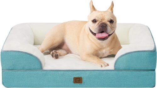 EHEYCIGA Orthopedic Dog Beds for Extra Large Dogs, Waterproof Memory Foam XL Pet Bed with Sides, Non-Slip and Egg-Crate Foam Big Dog Couch Bed with Washable Removable Cover, Grey - Image 302