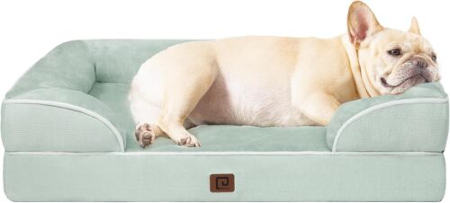 EHEYCIGA Orthopedic Dog Beds for Extra Large Dogs, Waterproof Memory Foam XL Pet Bed with Sides, Non-Slip and Egg-Crate Foam Big Dog Couch Bed with Washable Removable Cover, Grey - Image 304