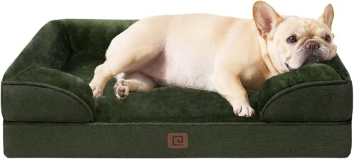 EHEYCIGA Orthopedic Dog Beds for Extra Large Dogs, Waterproof Memory Foam XL Pet Bed with Sides, Non-Slip and Egg-Crate Foam Big Dog Couch Bed with Washable Removable Cover, Grey - Image 308