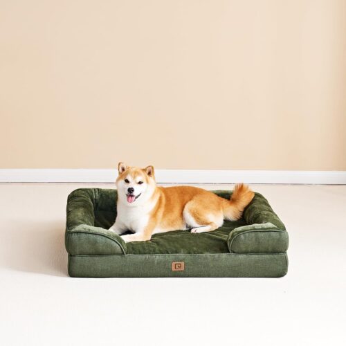 EHEYCIGA Orthopedic Dog Beds for Extra Large Dogs, Waterproof Memory Foam XL Pet Bed with Sides, Non-Slip and Egg-Crate Foam Big Dog Couch Bed with Washable Removable Cover, Grey - Image 310