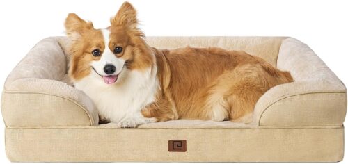 EHEYCIGA Orthopedic Dog Beds for Extra Large Dogs, Waterproof Memory Foam XL Pet Bed with Sides, Non-Slip and Egg-Crate Foam Big Dog Couch Bed with Washable Removable Cover, Grey - Image 327