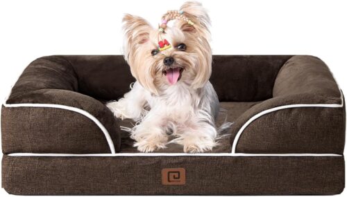EHEYCIGA Orthopedic Dog Beds for Extra Large Dogs, Waterproof Memory Foam XL Pet Bed with Sides, Non-Slip and Egg-Crate Foam Big Dog Couch Bed with Washable Removable Cover, Grey - Image 328