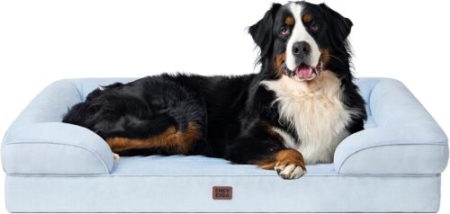 EHEYCIGA Orthopedic Dog Beds for Extra Large Dogs, Waterproof Memory Foam XL Pet Bed with Sides, Non-Slip and Egg-Crate Foam Big Dog Couch Bed with Washable Removable Cover, Grey - Image 331