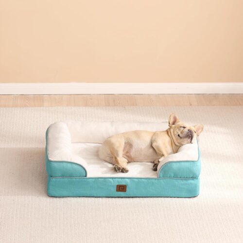 EHEYCIGA Orthopedic Dog Beds for Extra Large Dogs, Waterproof Memory Foam XL Pet Bed with Sides, Non-Slip and Egg-Crate Foam Big Dog Couch Bed with Washable Removable Cover, Grey - Image 337