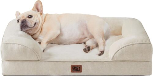 EHEYCIGA Orthopedic Dog Beds for Extra Large Dogs, Waterproof Memory Foam XL Pet Bed with Sides, Non-Slip and Egg-Crate Foam Big Dog Couch Bed with Washable Removable Cover, Grey - Image 338