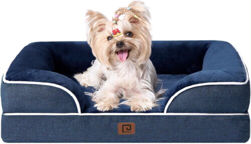 EHEYCIGA Orthopedic Dog Beds for Extra Large Dogs, Waterproof Memory Foam XL Pet Bed with Sides, Non-Slip and Egg-Crate Foam Big Dog Couch Bed with Washable Removable Cover, Grey - Image 341
