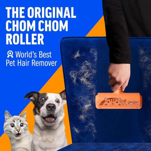 Chom Chom Roller Pet Hair Remover and Reusable Lint Roller - ChomChom Cat and Dog Hair Remover for Furniture, Couch, Carpet, Clothing and Bedding - Portable, Multi-Surface Fur Removal Tool - Image 11