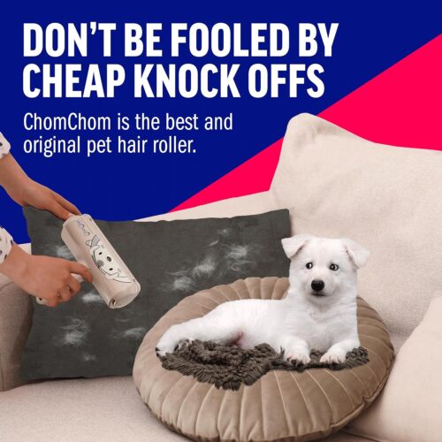 Chom Chom Roller Pet Hair Remover and Reusable Lint Roller - ChomChom Cat and Dog Hair Remover for Furniture, Couch, Carpet, Clothing and Bedding - Portable, Multi-Surface Fur Removal Tool - Image 34