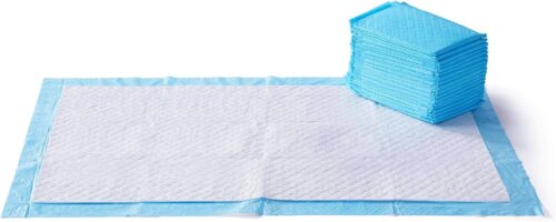 Amazon Basics Dog and Puppy Pee Pads with Leak-Proof Quick-Dry Design for Potty Training, Standard Absorbency, Regular Size, 22 x 22 Inches, Pack of 100, Blue & White - Image 19