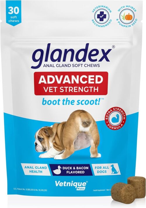 Vetnique Labs Glandex Anal Gland Soft Chew Treats with Pumpkin for Dogs Digestive Enzymes, Probiotics Fiber Supplement for Dogs Boot The Scoot (Peanut Butter Chews, 60 Count) - Image 22