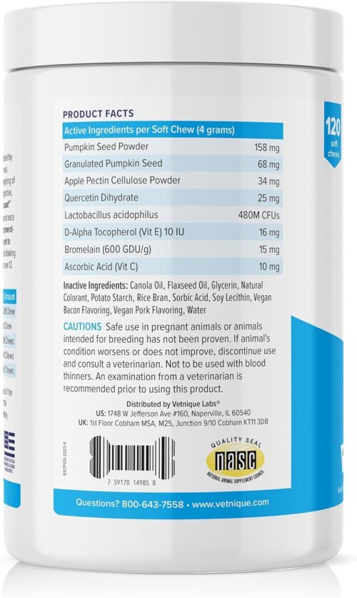 Vetnique Labs Glandex Anal Gland Soft Chew Treats with Pumpkin for Dogs Digestive Enzymes, Probiotics Fiber Supplement for Dogs Boot The Scoot (Peanut Butter Chews, 60 Count) - Image 29