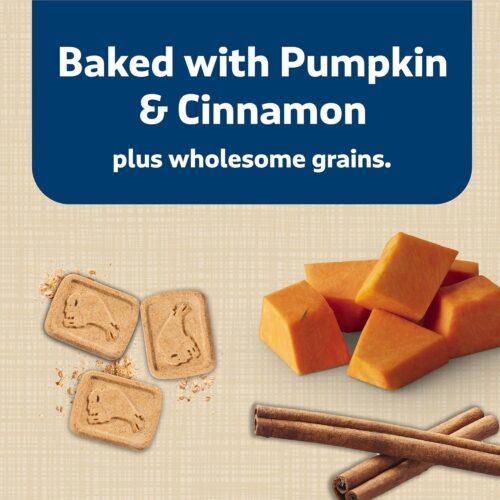 Blue Buffalo Health Bars Crunchy Dog Biscuits, Oven-Baked With Natural Ingredients, Pumpkin & Cinnamon, 16-oz Bag - Image 4