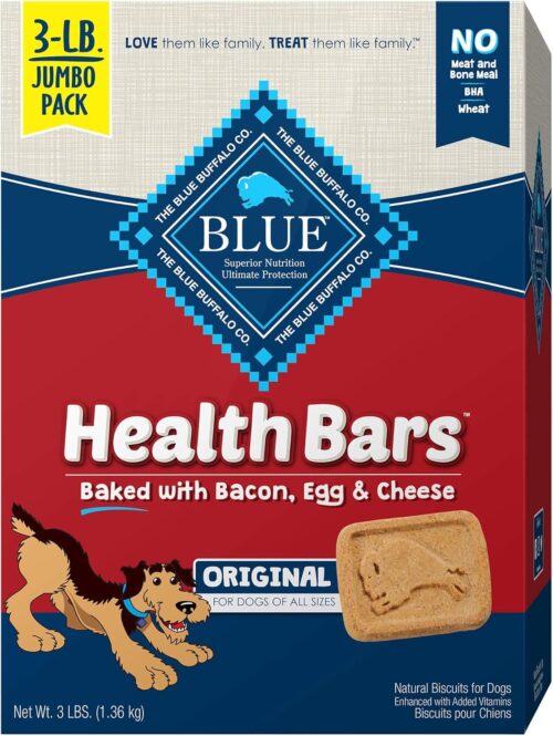 Blue Buffalo Health Bars Crunchy Dog Biscuits, Oven-Baked With Natural Ingredients, Pumpkin & Cinnamon, 16-oz Bag - Image 49