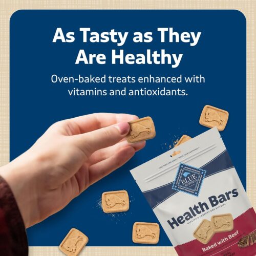 Blue Buffalo Health Bars Crunchy Dog Biscuits, Oven-Baked With Natural Ingredients, Pumpkin & Cinnamon, 16-oz Bag - Image 87