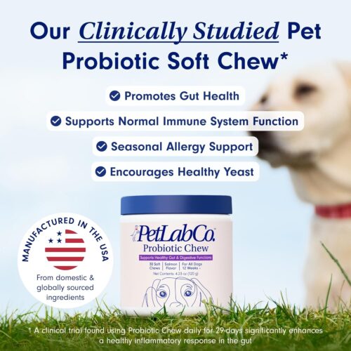 PetLab Co. Probiotics for Dogs, Support Gut Health, Occasional Diarrhea, Digestive Health & Seasonal Allergies - Pork Flavor - 30 Soft Chews - Packaging May Vary - Image 23