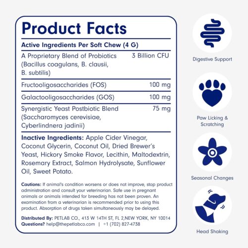 PetLab Co. Probiotics for Dogs, Support Gut Health, Occasional Diarrhea, Digestive Health & Seasonal Allergies - Pork Flavor - 30 Soft Chews - Packaging May Vary - Image 28