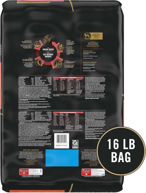 Purina Pro Plan Sensitive Skin and Stomach Dog Food Dry, Adult Salmon & Rice Formula, Digestive Health - 30 lb. Bag - Image 45