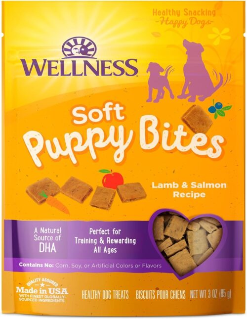 Wellness Puppy Treats, Natural, Training Treat, Grain Free, Soft Lamb & Salmon (8 Ounce Bag) - Image 14
