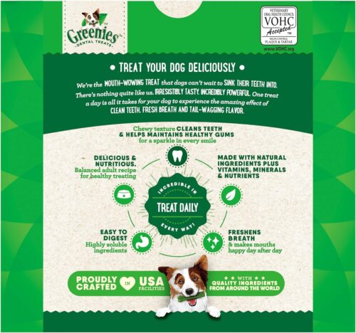 Greenies Original Large Natural Dental Care Dog Treats, 36 oz. Pack (24 Treats) - Image 2