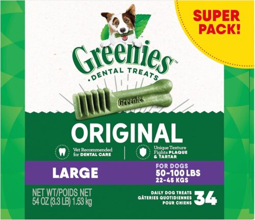 Greenies Original Large Natural Dental Care Dog Treats, 36 oz. Pack (24 Treats) - Image 11