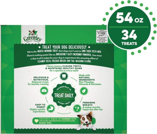 Greenies Original Large Natural Dental Care Dog Treats, 36 oz. Pack (24 Treats) - Image 12