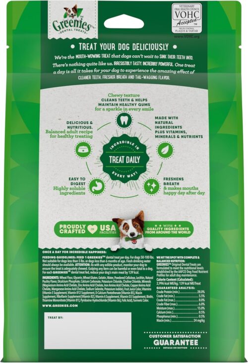 Greenies Original Large Natural Dental Care Dog Treats, 36 oz. Pack (24 Treats) - Image 28