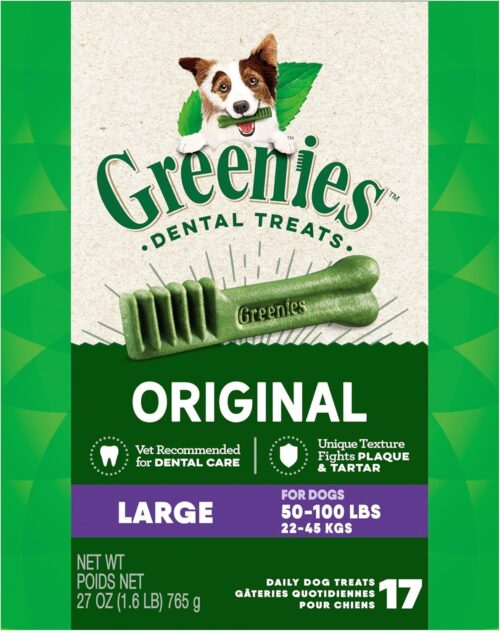 Greenies Original Large Natural Dental Care Dog Treats, 36 oz. Pack (24 Treats) - Image 34