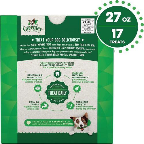 Greenies Original Large Natural Dental Care Dog Treats, 36 oz. Pack (24 Treats) - Image 35