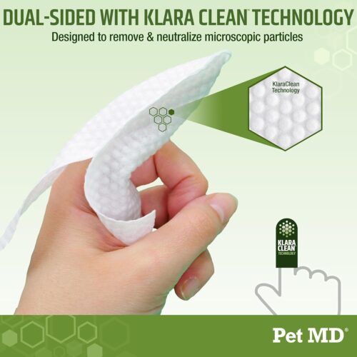 Pet MD - Dog Ear Cleaner Wipes - Otic Cleanser for Dogs to Stop Ear Itching, and Infections with Aloe and Eucalyptus - 100 Count - Image 11