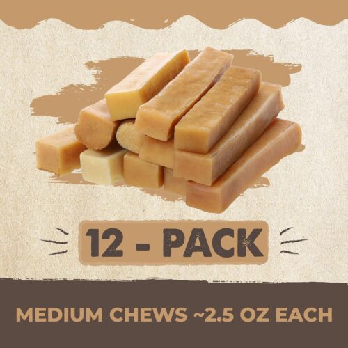 Mighty Paw Yak Cheese Dog Chews - All-Natural Treats for Dogs - High Protein Treat With 68 Grams Of Protein Per Chew - Delicious And Long Lasting - Odor Free With Limited Ingredients - (Large, 4 Pack) - Image 22