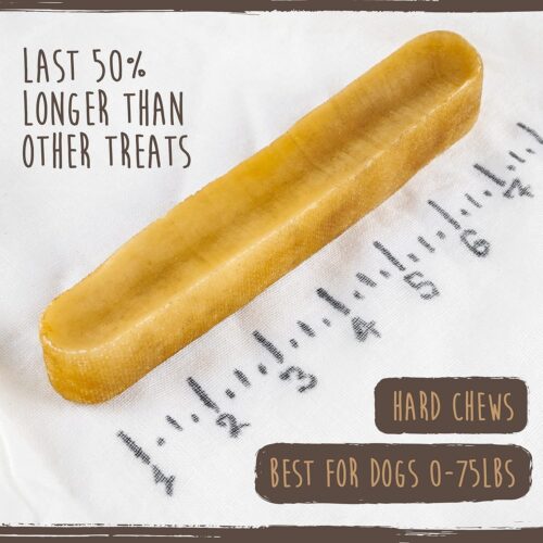 Mighty Paw Yak Cheese Dog Chews - All-Natural Treats for Dogs - High Protein Treat With 68 Grams Of Protein Per Chew - Delicious And Long Lasting - Odor Free With Limited Ingredients - (Large, 4 Pack) - Image 36