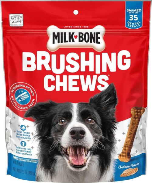 Milk-Bone Brushing Chews Daily Dental Dog Treats, Chicken Flavor, Large, 25 Count - Image 50