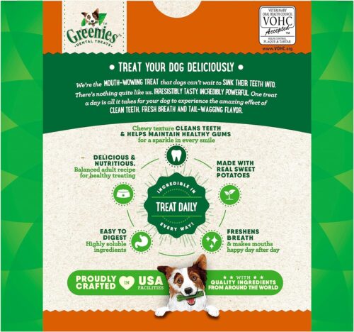 Greenies Original Petite Natural Dental Care Dog Treats, 36 oz. Pack (60 Treats) - Image 22