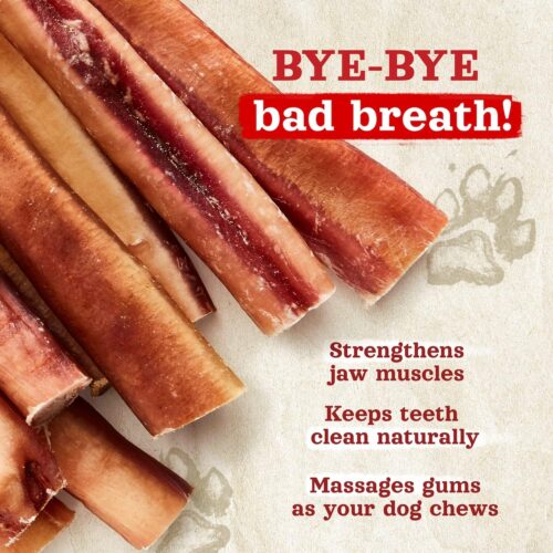 Natural Farm Odor-Free Bully Sticks (6 Inch, 25 Pack), 1.3 lb. Bag, Fully Digestible 100% Beef Pizzle Chews, Grass-Fed, Non-GMO, Grain-Free, Natural Long-Lasting Chews for Small & Large Dogs - Image 5